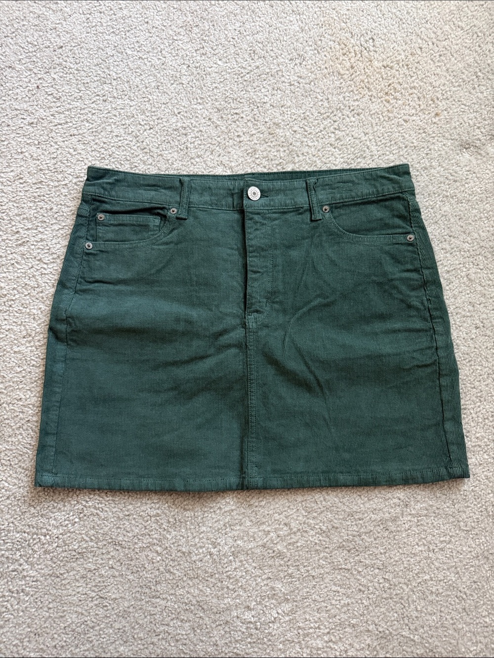 American Eagle Outfitters Dark Green Hi-Rise Mini Skirt | Sz 14